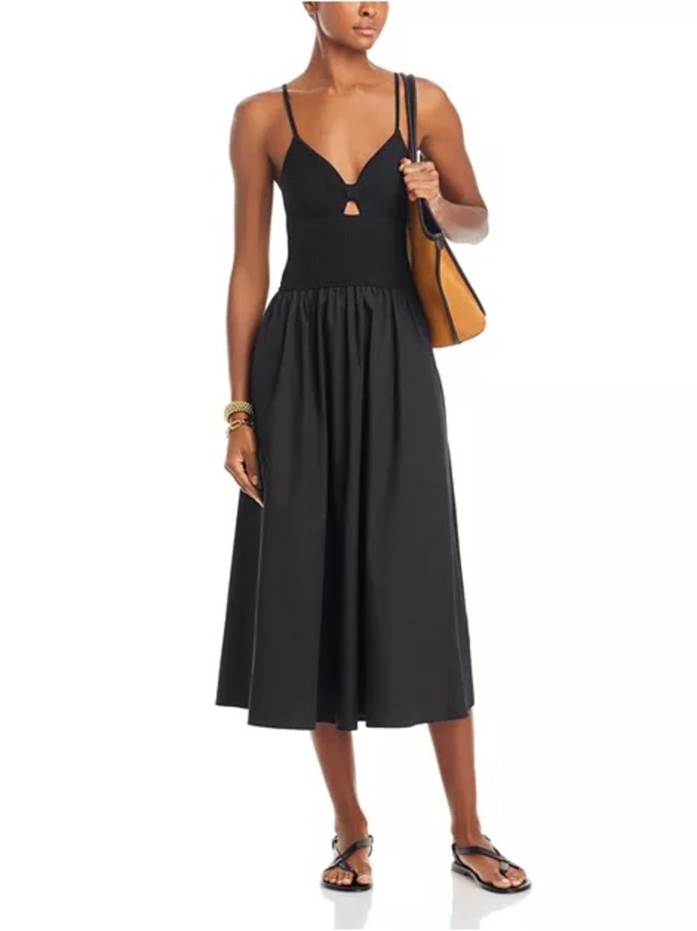 NWT Lucy Paris Barcelona Cutout Midi Dress Spaghetti-Strap Midi $118 Dress